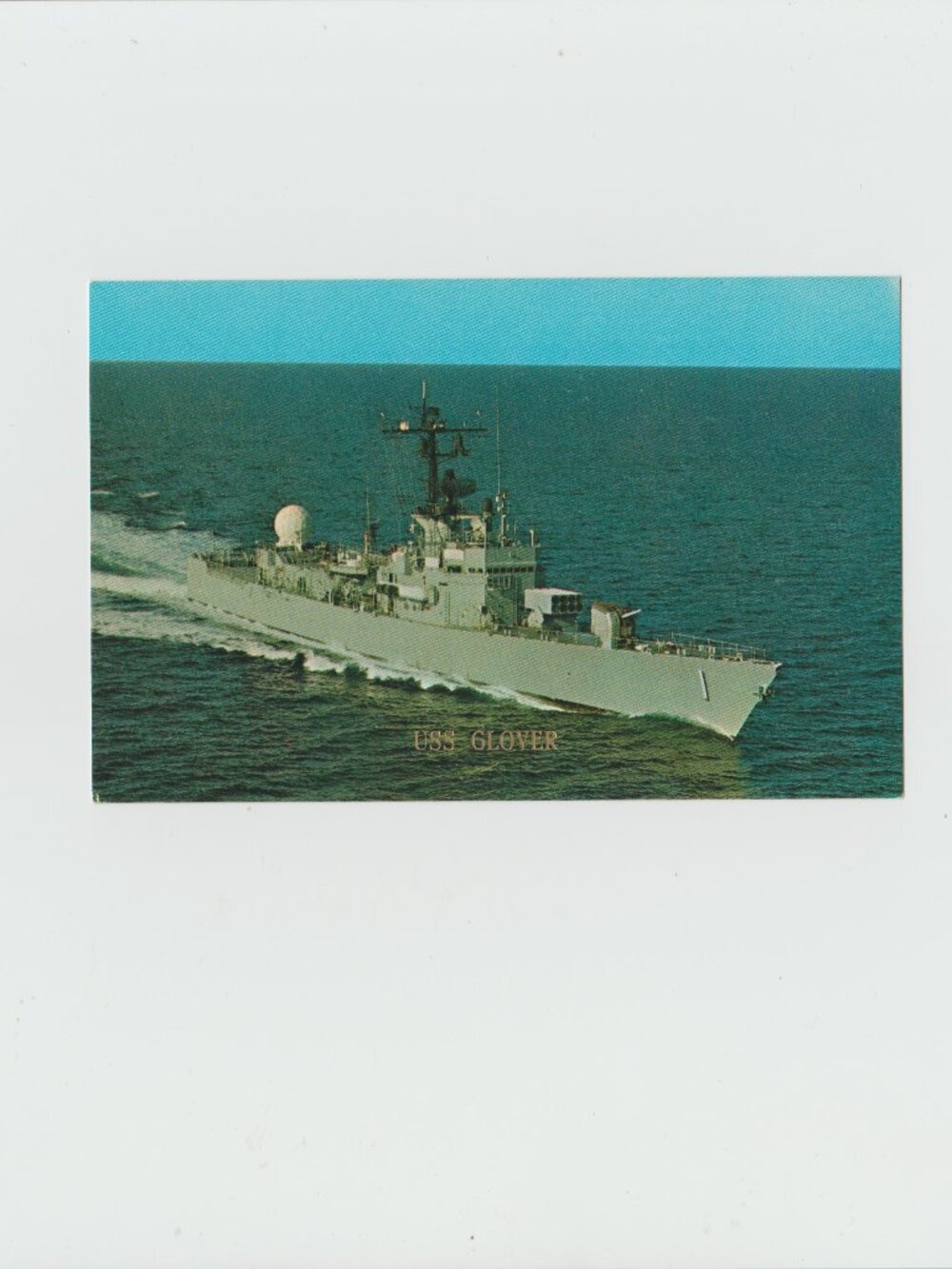 U.S.S. Glover ( AGDE - 1) Postcard